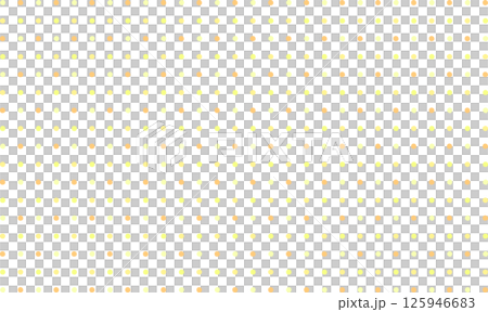 均勻分佈的橙色和黃色圓圈點狀圖案 125946683