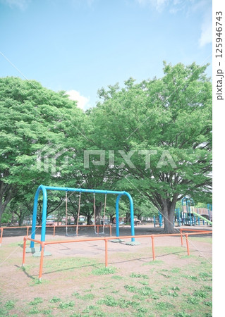 公園のブランコ 125946743