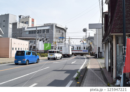群馬県みどり市 赤城駅前の街並み 125947221