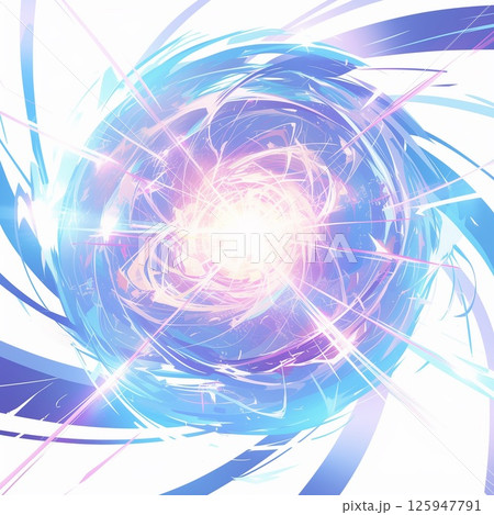 光と渦が交差する幻想的な次元ゲートの抽象アート 光と渦が交差する幻想的な次元ゲートの抽象アート 125947791