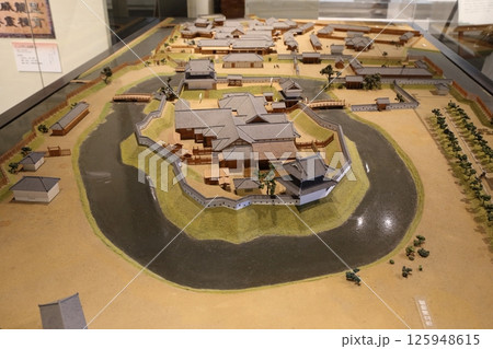 土浦城のジオラマ 125948615