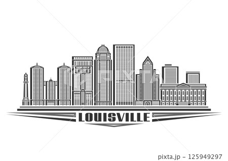 Vector illustration of Louisville 125949297