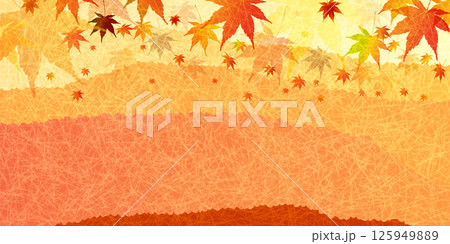 紅葉　もみじ　秋　背景	 125949889