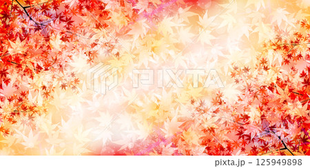 紅葉　もみじ　秋　背景	 125949898