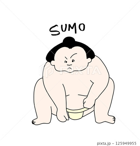 構える力士 125949955