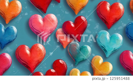 Pattern for February 14. Background of hearts. Pattern for February 14. Background of hearts. 125951488