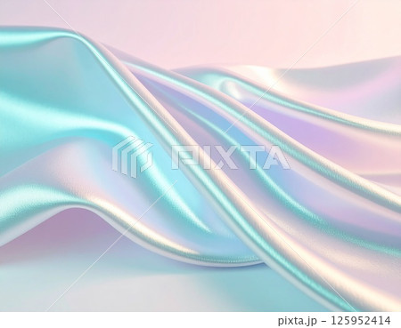 パステルカラーなグラデーションサテン背景 125952414