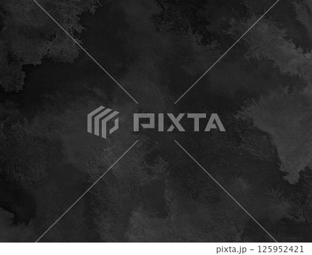 黒色の水彩にじみ背景 125952421