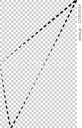 Triangle shapes dash line. Graphic elements Triangle shapes dash line. Graphic elements 125953014