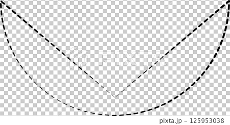 Triangle shapes dash line. Graphic elements Triangle shapes dash line. Graphic elements 125953038