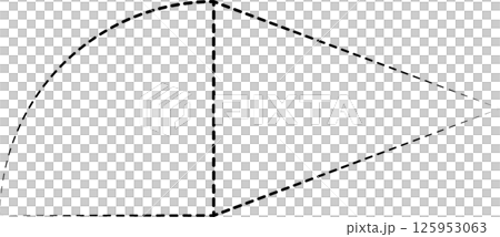 Triangle shapes dash line. Graphic elements Triangle shapes dash line. Graphic elements 125953063