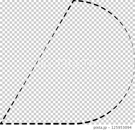 Triangle shapes dash line. Graphic elements Triangle shapes dash line. Graphic elements 125953094