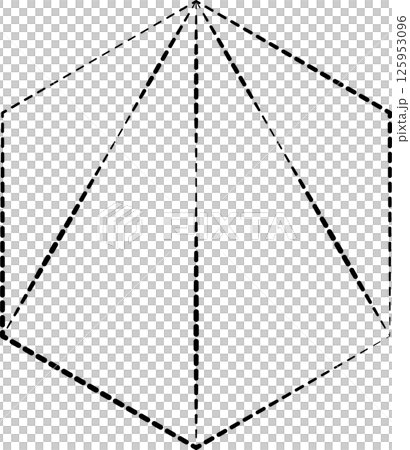 Triangle shapes dash line. Graphic elements Triangle shapes dash line. Graphic elements 125953096