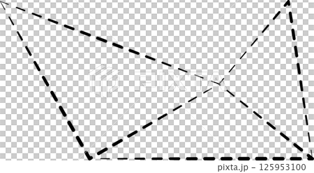 Triangle shapes dash line. Graphic elements Triangle shapes dash line. Graphic elements 125953100