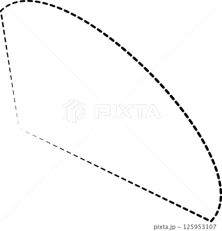 Triangle shapes dash line. Graphic elements Triangle shapes dash line. Graphic elements 125953107