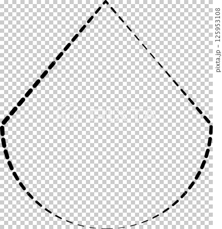 Triangle shapes dash line. Graphic elements Triangle shapes dash line. Graphic elements 125953108