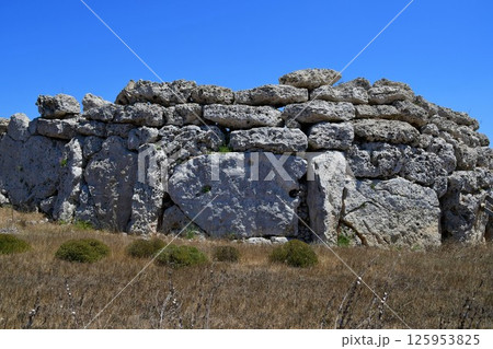 マルタ共和国、ゴゾ島、ジュガンティーヤ神殿、巨石神殿群 マルタ共和国、ゴゾ島、ジュガンティーヤ神殿、巨石神殿群 125953825