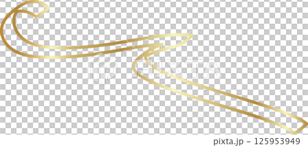 Golden ribbon line shiny gradient, party, holiday, event 125953949