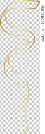 Golden ribbon line shiny gradient, party, holiday, event 125953950