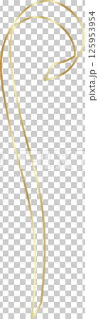 Golden ribbon line shiny gradient, party, holiday, event 125953954