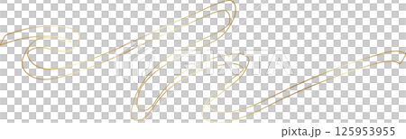 Golden ribbon line shiny gradient, party, holiday, event 125953955