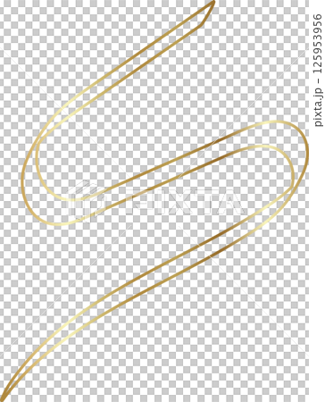 Golden ribbon line shiny gradient, party, holiday, event 125953956
