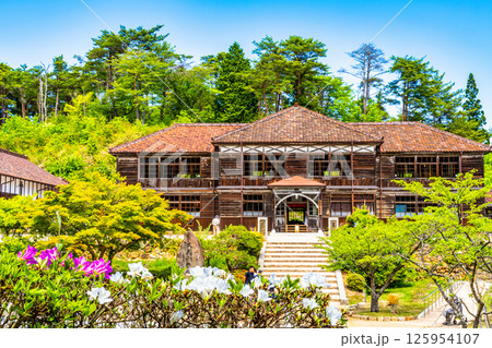 【廃校】旧吹屋小学校 晴れた初夏の風景6 岡山県高梁市 【廃校】旧吹屋小学校 晴れた初夏の風景6 岡山県高梁市 125954107