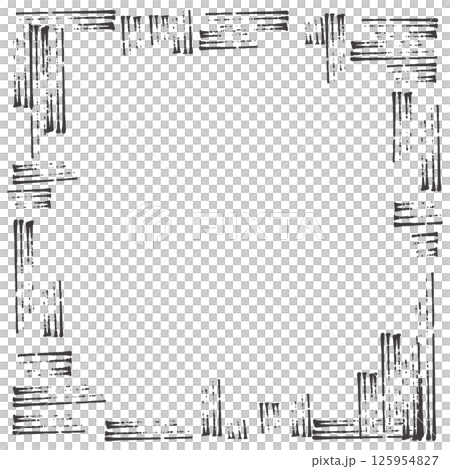 復古風格的框架材料,線條褪色,單色 復古風格的框架材料,線條褪色,單色 125954827