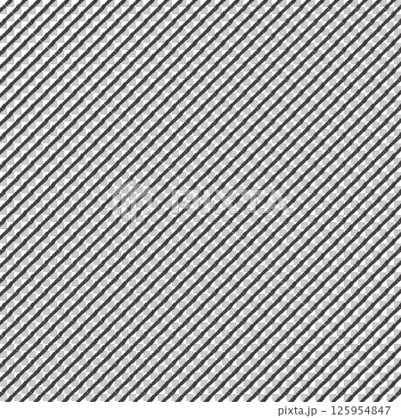 手描き風ラフな線の斜めストライプの背景パターン 白黒 125954847