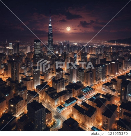 都会の夜景 125955370