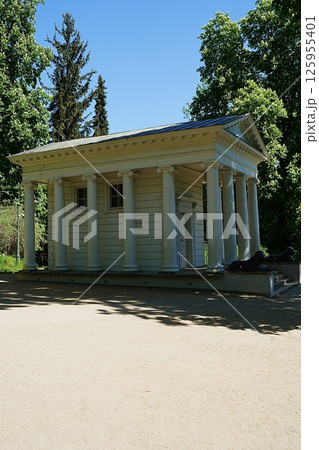 Temple of Diana in baths park in European WARSAW city at baths park at Masovian Voivodeship in Poland - vertical Temple of Diana in baths park in European WARSAW city at baths park at Masovian Voivodeship in Poland - vertical 125955401