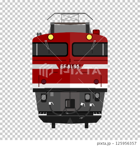 EF81型電力機車正面圖[EF81 95] 125956357