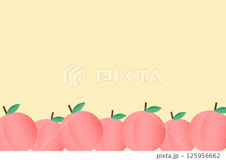 おしゃれな桃の背景イラスト おしゃれな桃の背景イラスト 125956662