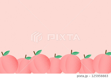 おしゃれな桃の背景イラスト おしゃれな桃の背景イラスト 125956663