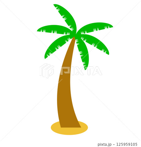 シンプルなヤシの木 125959105