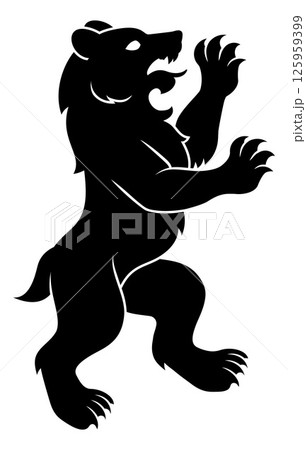Rampant Bear Heraldry Heraldic Coat of Arms Crest 125959399