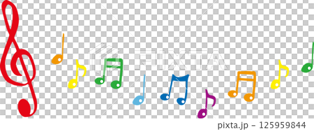 音符　メロディ　アイコンセット 125959844