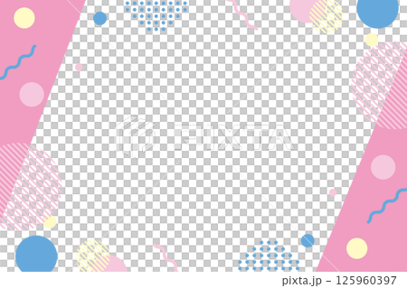 Pop Memphis Frame Pink Pop Memphis Frame Pink 125960397