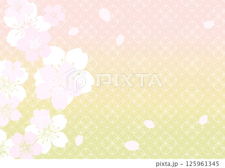 和柄の背景 125961345