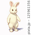 立っているかわいいうさぎ② 125961356