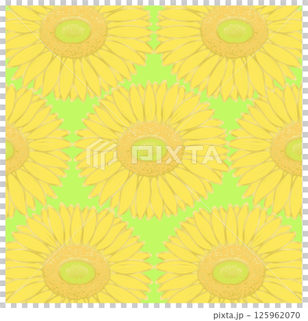 向日葵のパターンイラスト 向日葵のパターンイラスト 125962070