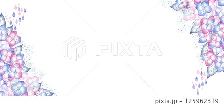 紫陽花　雫（横長）1 125962319