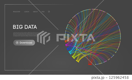 Big Data Circle blockchain technology background. Neural network digital background Big Data Circle blockchain technology background. Neural network digital background 125962458