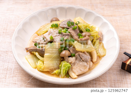 豚肉と白菜のポン酢炒め 125962747