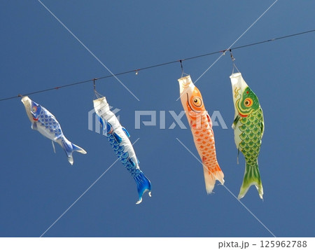 大空を泳ぐ鯉のぼり 大空を泳ぐ鯉のぼり 125962788