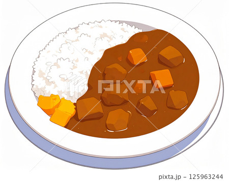 カレーライス 125963244