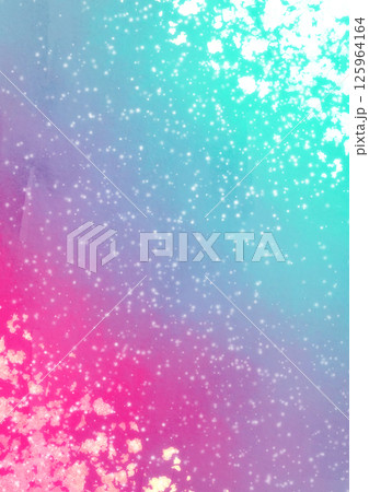 シアンとマゼンダの鮮やかなキラキラ水彩テクスチャ背景 シアンとマゼンダの鮮やかなキラキラ水彩テクスチャ背景 125964164