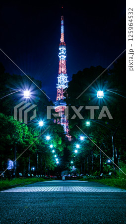 芝公園と東京タワー 125964532