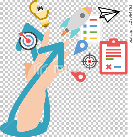 Illustration of starting a new business Illustration of starting a new business 125964763