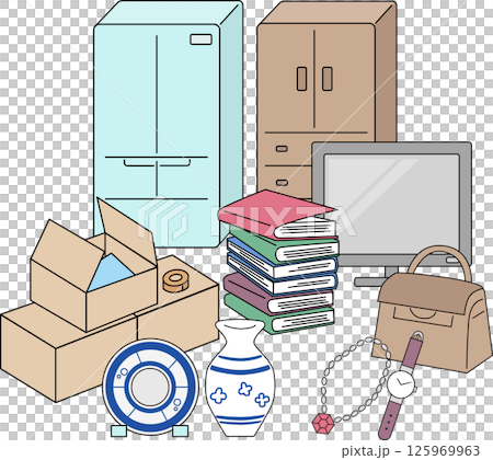 不用品 遺品 イラストカット 125969963
